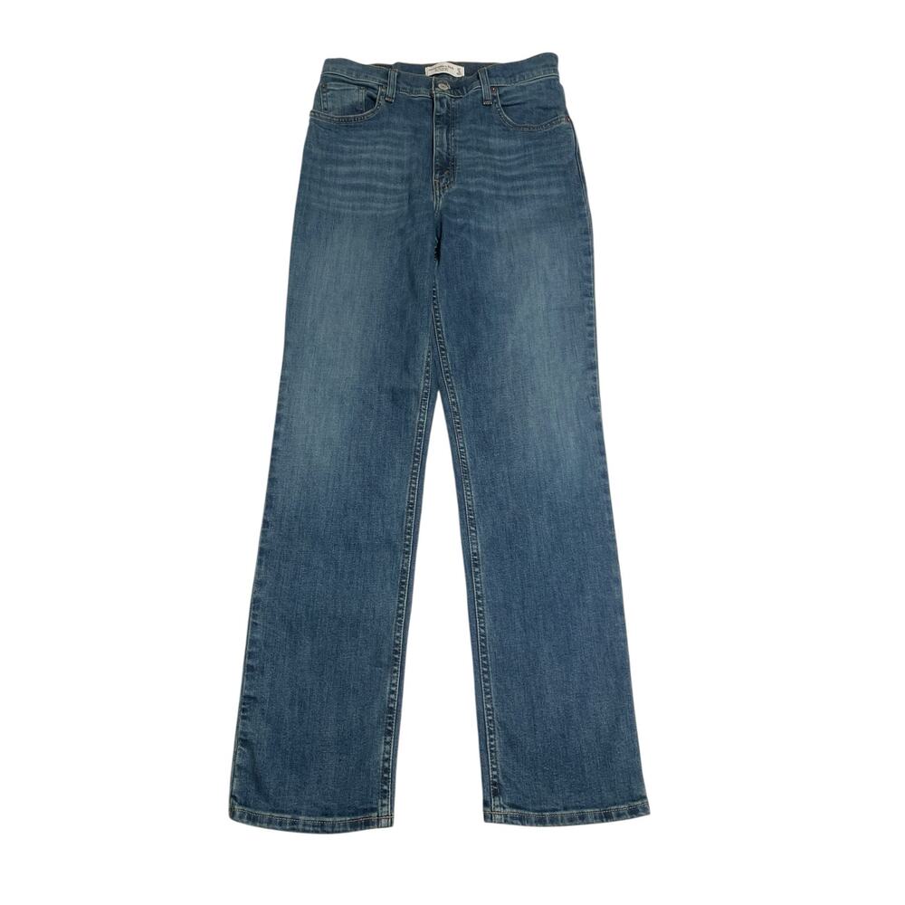Abercrombie & Fitch Jeans Size 27 90s Straight Ultra High Rise Blue Denim